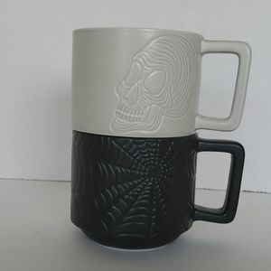 New Halloween Skull and Spider Web Coffee …